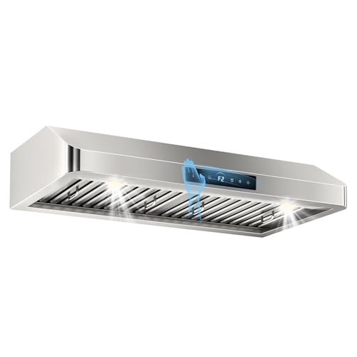 Image of 30 inch Under Cabinet Range Hood, 1200 CFM Stainless Steel Stove Vent Hoods