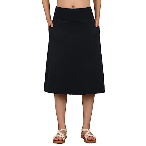 Women's Swim Skirts with Leggings 26" Midi Length Modest Long Skirted Bottom Swimwear with Zipper Pockets3