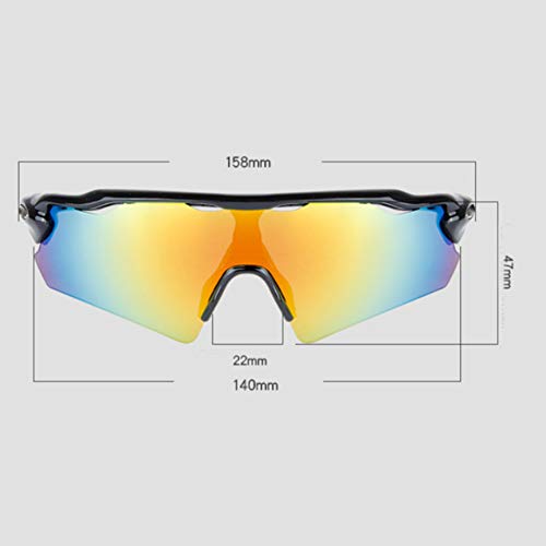Gafas de bicicleta contra la fatiga visual con protección UV para carrera 4