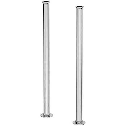 Chrome Pipe Shrouds for Freestanding Baths Cover