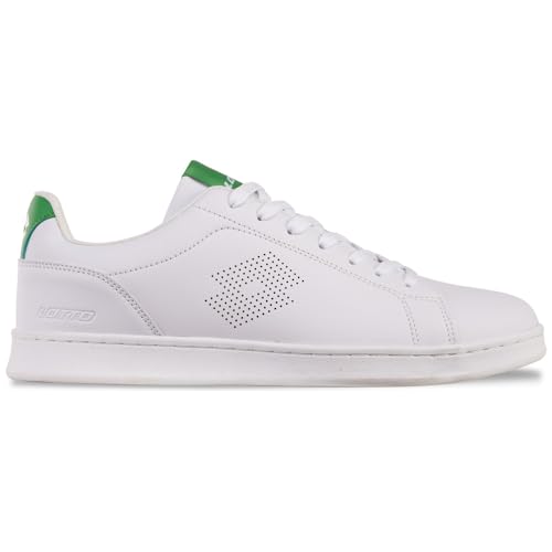 Lotto Sneaker Unisex, Bianco/Verde, 41 EU, Bianco Verde, 41 EU