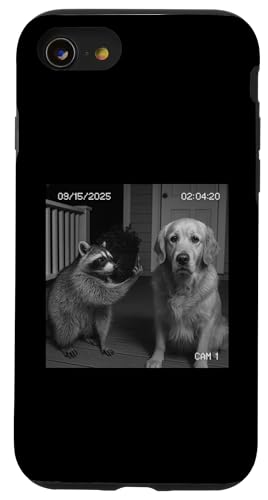 Funny Raccoon Flipping Off Middle Finger On Security Camera X}zP[X iPhone SE (2020) / 7 / 8 p