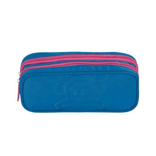 Estojo 2 Compartimentos Paul Frank - Sestini - AZUL E ROXO