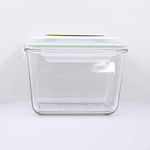Rectangular Handy Tempered Glass Food Container 2500ml - Glasslock Airtight Anti Spill RP602