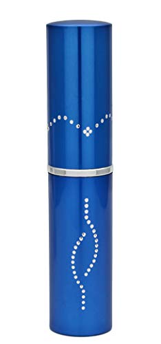 Foxfend Spark Lipstick Stun Gun Women Self Defense Bright Led Flashlight - Rechargeable Battery (Blue) - Thumbnail 3