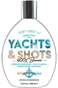 Tan Asz UYachts & Shots 400X Double Shot Bronzer Super Dark Ocean Mineral & Sea Salt Cocktail 399ml