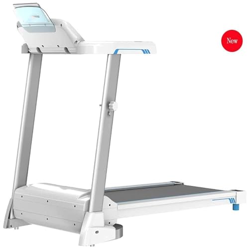 Image of Folding Treadmill with LED Display Silent Weight Loss Folding Home Treadmill Load 120Kg White Fitness Equipment
