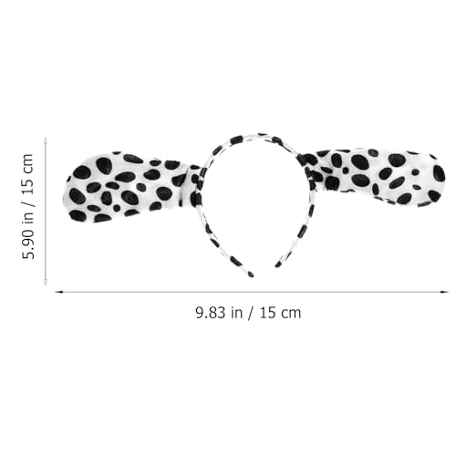 VALICLUD 3 sets Dalmatian Dog Ears Headbands Bow Ties Tails Halloween Costume Accessories Kids Adults Cosplay Carnival Parties Fancy Dress Events - Image 4