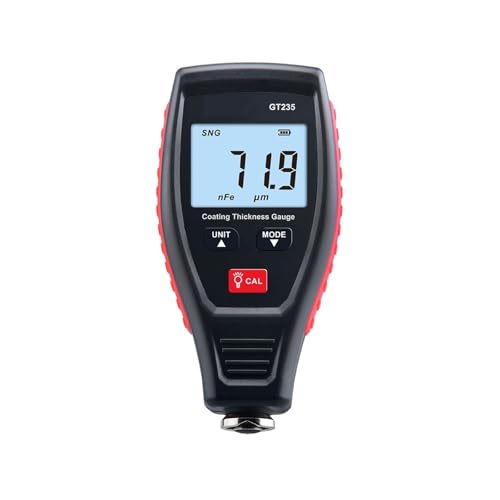 Medidor de Espesor de Recubrimiento 0-1800 μm LCD para Metales Ferrosos y No Ferrosos, para Automóvil y Metal miniatura 2