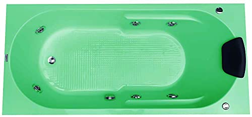 Image of MADONNA Divine Acrylic 5.5 Feet Bathtub with Whirlpool Massage System (Green)