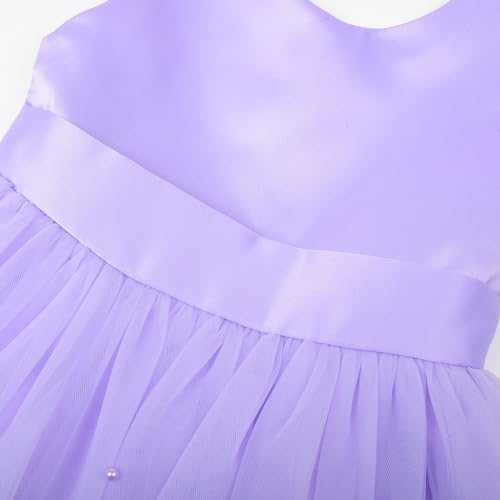 Image of JerrisApparel Flower Girls Dress Wedding Satin Dresses Princess Birthday Party Prom Ball Gown
