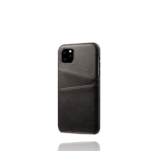 Funda tipo cartera para iPhone 12 Pro (piel sintética, protección negra)