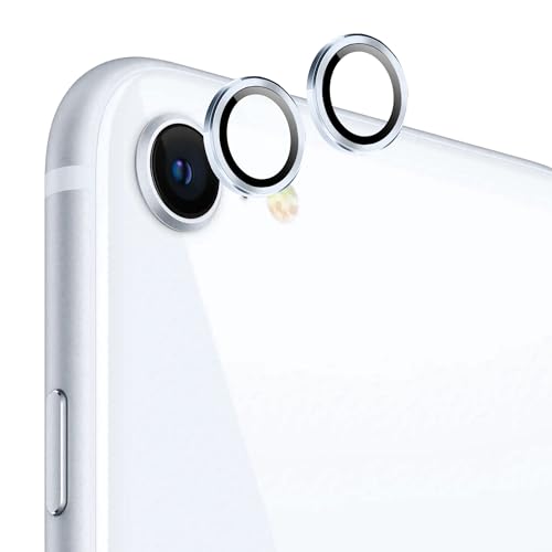 【2枚セット】Kakuki for iPhone 16e カメラフィルム アルミ合金製+AR高透過率強化ガラス アイフォン16e SE4 一体型レンズ保護フィルム 耐衝撃 露出オーバー防止 アルミ合金 カメラカバー(iPhone 16e) (ブルー)