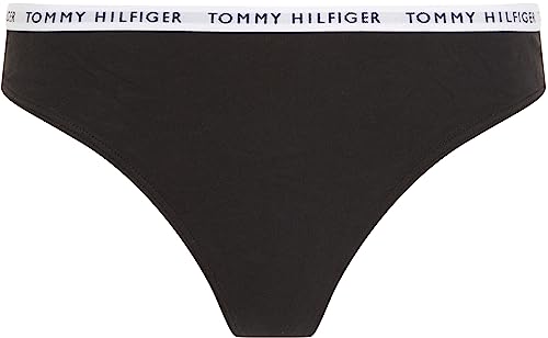 Tommy Hilfiger Damen Strings Tangas, Schwarz (Black/Black/Black), L 4