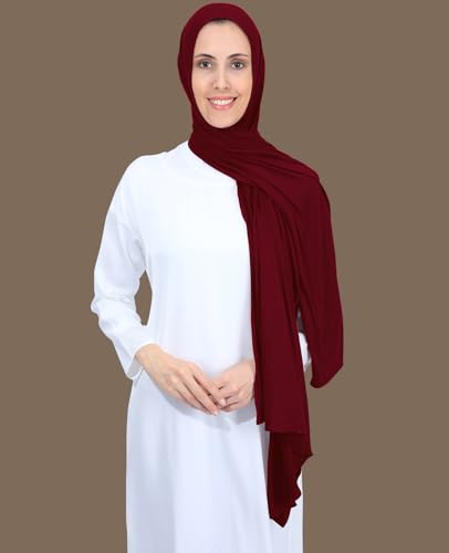 Non-See Through Instant Jersey Cotton Hijab Scarf for Women, Ready to Wear Muslim Head Scarf4