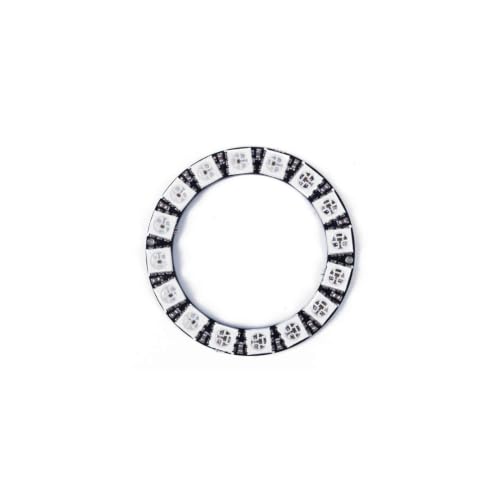 Image of Robocraze Ring 16Bit WS2812 5050 RGB LED (Round) | Individually Addressable LED Ring for DIY Projects, Arduino, Raspberry Pi | Easy to Integrate | Ideal for Creative Lighting Applications