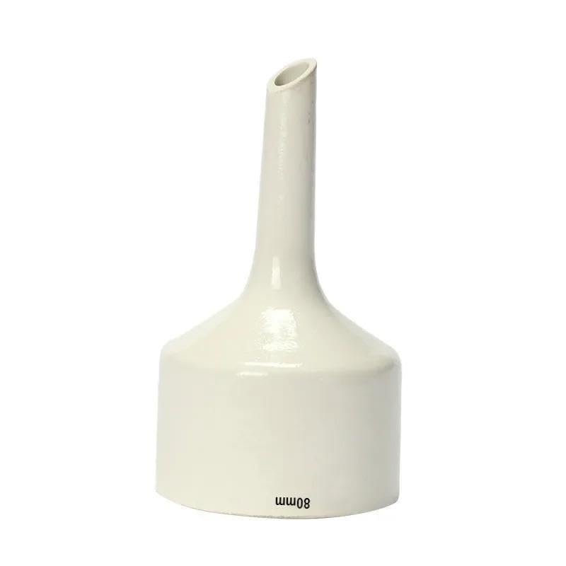 Embudo de porcelana de 80 mm, embudo de filtración al vacío de cerámica