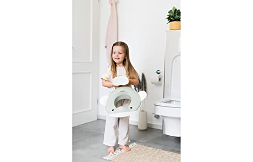 Kindsgut Toilettensitz Wal für Kinder, kindgerechtes Wal Design, in subtilen, modernen Farben, kinderfreundlich, pistazie