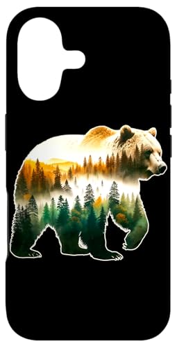 Grizzly Bear Nature Mountains�u���E�� �X�}�z�P�[�X iPhone 17 �p