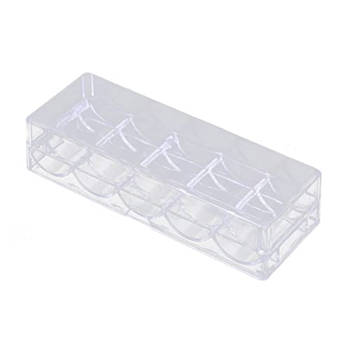 BESPORTBLE Organizer Case for Poker Chips Large Capacity Storage Bins Lids Chip Rack