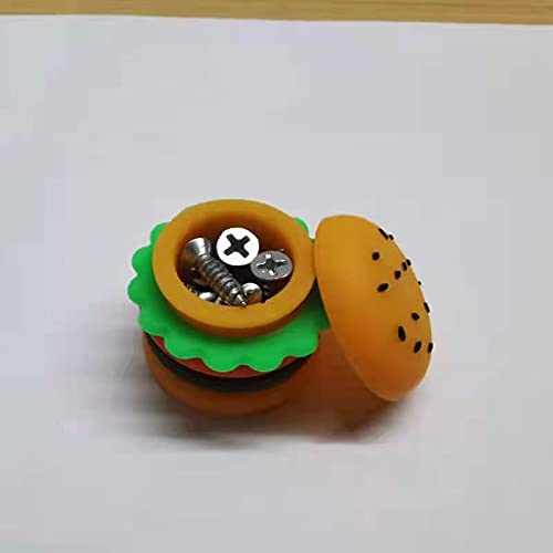Gentcy Silicone 5ML Hamburger Jar Silicone Container Silicone Jar Nonstick (5)