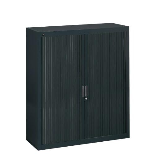 Générique Armoire à Rideaux Noir démontable 136 x 120 cm (Noir)