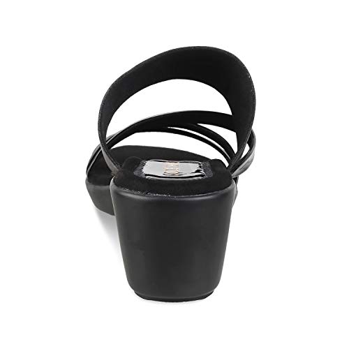 Image of SOLE HEAD Black Heels Women Sandal