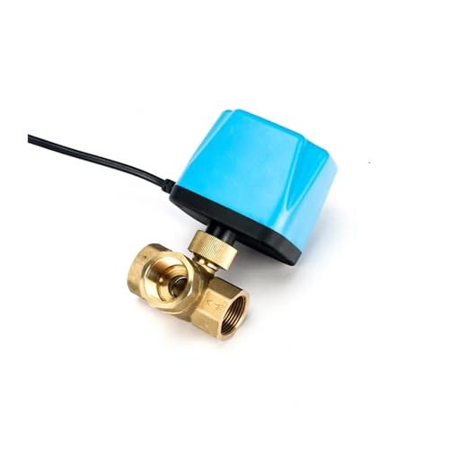 Válvula de bola motorizada de 2 cables de latón de 1-1/4 y 12VDC normalmente cerrada 3
