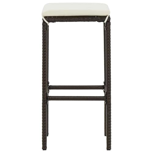 Tabourets de bar en rotin pour créer un coin repas convivial