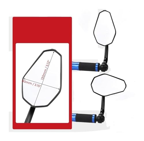 Espejos laterales para motocicletas Yamaha MT09 y MT07 de gran visibilidad 3