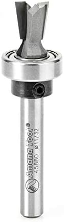 Amana Tool - 45880 Carbide Tipped Keller Dovetail 7 Deg x 11/32 Dia x 3/8 x 1/4" Shank