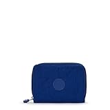 Kipling Women's Money Land, RFID Anti-Hacker Technology, Nylon Snap Wallet, Deep Sky Blue, 3.8''L x 5''H x 1''D