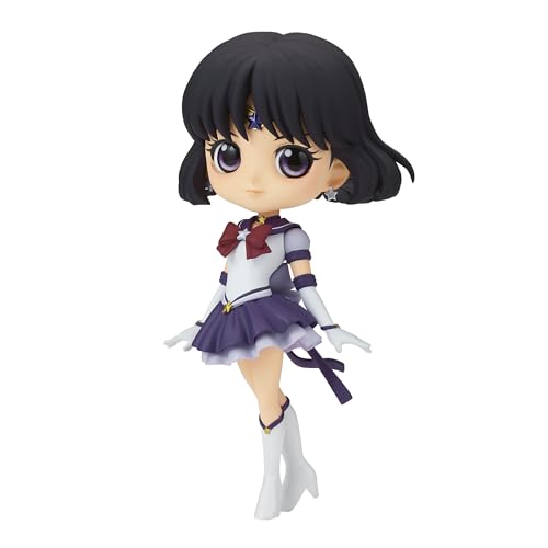 {Sailor Moon Figuras Colección Sai Banpresto Figura Q Posket Eternal Sailor Saturn Pelicula Pretty Guardian Sailor Moon Cosmos (Ver.A) 13cm BP89105P Multicolor...