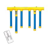 Reflex Challenge Game, Reaction Training Toy, Drop Sticks Games, Catching Sticks Game, Hand Eye Coordination Training Reflex Challenge, 3 Adjustable Speed, Upgrade Remote Control (Upgrade Yellow)