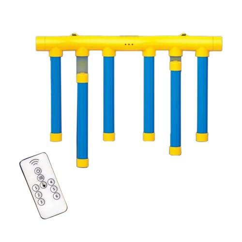 Reflex Challenge Game, Reaction Training Toy, Drop Sticks Games, Catching Sticks Game, Hand Eye Coordination Training Reflex Challenge, 3 Adjustable Speed, Upgrade Remote Control (Upgrade Yellow)