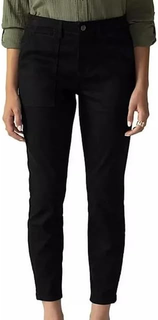 Sanctuary Social Standard Women's Logan Stretch Utility Pant (US, Numeric, 10, Regular, Regular, Black)