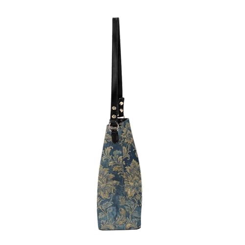 Image of HUGS IDEA Boho Bags for Women Leather Handbag Shoulder Bucket Crossbody Purse