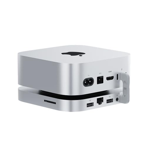 Memoria espandibile fino a 16 TB: BEELINK EX Mate Mini-A dispone di due slot M.2 2280 PCle, può essere espanso fino a 16 TB (8 TB x 2), liberando tutto il potenziale del Mac Mini M4. Il dock supporta SSD M.2 2280 PCle 3.0/4.0/5.0, goditi incredibili velocità di trasferimento di 80 Gbps del cavo USB-C 5, gestisci facilmente file di grandi dimensioni, editing 4K o backup, mantenendo la scrivania ordinata (SSD non incluso)