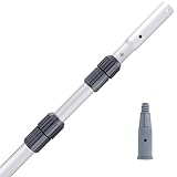 Sepetrel Pool Pole-Upgraded Professional 15 Foot Telescoping Swimming Pool Pole with Threaded Tips,Adjustable Telescopic Poles,for Skimmer Net,Brush,Vacuum Head