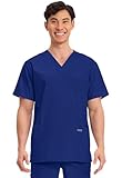 Cherokee WW Professionals WW695 Men's V-Neck Top Galaxy Blue L