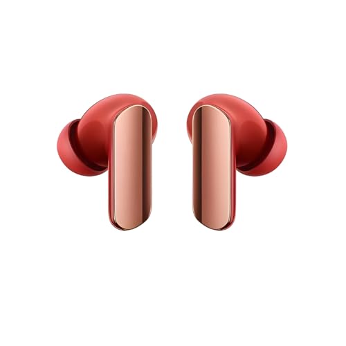 Image of Haroon Buds 7 Pro TWS Wireless Earbuds Bluetooth with Noise Cancellation 48 Hours Playtime with Charging Case (Fiery Red)
