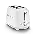 Smeg Two Slice Toaster Matt White TSF01WHMEU