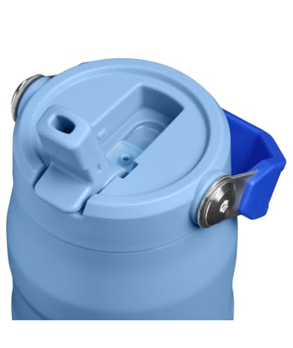 Image of Stanley IceFlow Flip Straw 2.0 Water Bottle 24 OZ | Built-In Straw with Larger Opening | Lightweight & Leak-Resistant | Insulated Stainless Steel | BPA-Free | Blue Sky