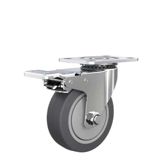 OGXN �v���[�g���L���X�^�[ �����O�p���^��]�L���X�^�[ 360�x��]�ԗւňړ����� �u���[�L�t���ň���Œ� ���t���ȒP��DIY�Ƌ�����L�b�g �Ƃ��čœK �É��E���^���f�� ���������Ȃ� ���ω׏d �Ƌ��I�ɓK�� �H�Ɨp�W���p�ɂ����p (5�C���`,