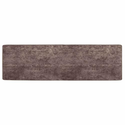 Tapis de couloir gris 50x150 cm lavable MARSA en polyester
