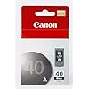 Canon PG-40 – Cartucho de tinta negra original, compatible con iP2600/1800/1700/1600, MX310/300, MP470/460/450/210/170/160/150/140/180/190, JX200/210P