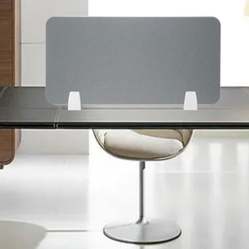 Séparateurs de bureau gris autonomes 70x30cm séparation de table légère
