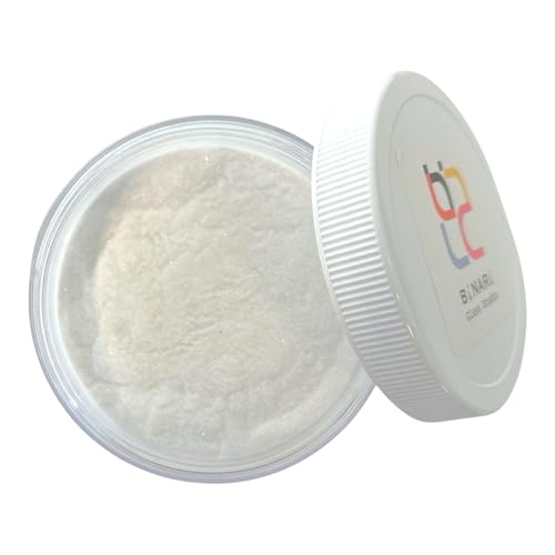 Wissmach COE 96 Glass Frit Powder for Fusing, 8 oz | System 96 Compatible | Curated by BiNARi Glass Studio (96-01 Crystal)