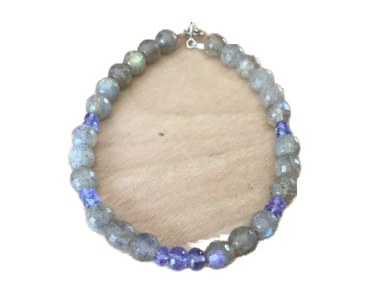 Bracelet en tanzanite et labradorite idéal pour sublimer vos tenues du quotidien