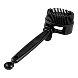 Cepillo de limpieza, limpiador profesional de cerdas, limpiador compacto de equipos de café espresso, estructura de alcance profundo que mejora el rendimiento de la máquina, perfecto para cafetería